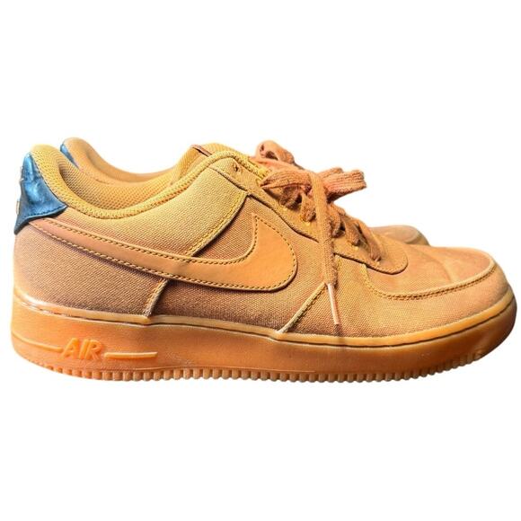 Nike Air Force 1 Low LV8 Style Monarch Gum Canvas Men\'s Sneakers 8.5 AQ0117-800 main image 7